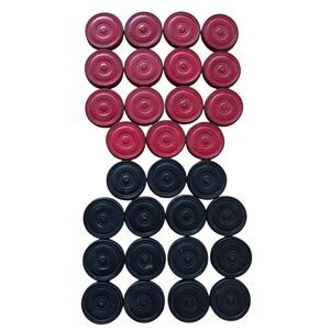 Vintage Halsam Comet 30 Wooden Red & Black Checkers